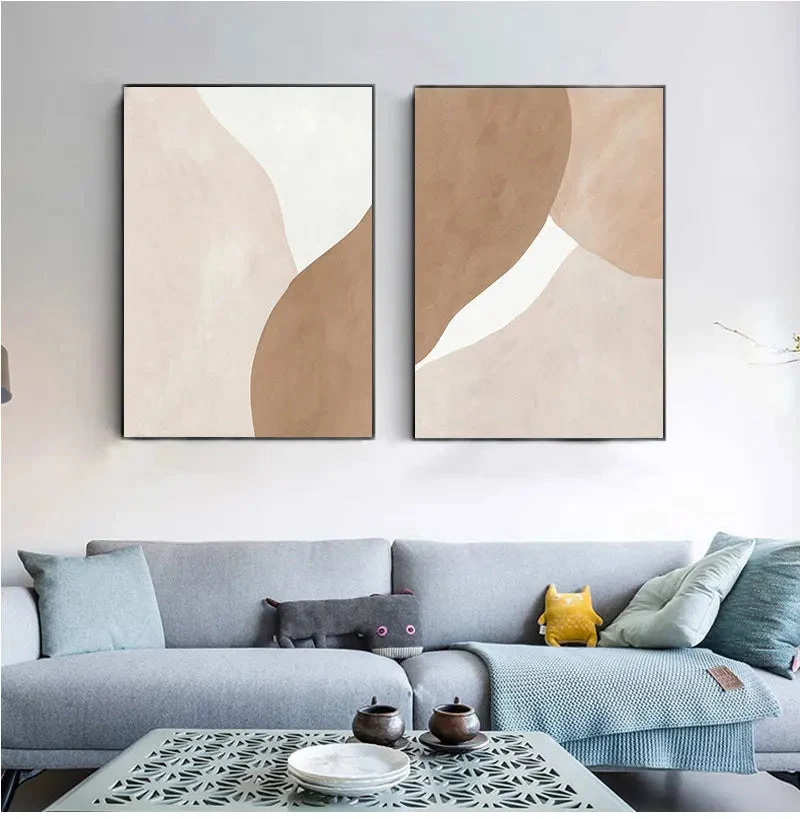peinture géométrique abstraite moderne pour décoration intérieure