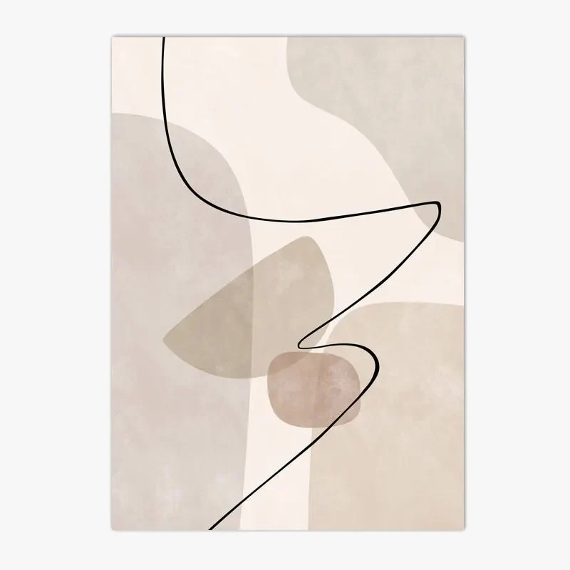 Tableau art mural abstrait géométrique moderne pour décoration intérieure