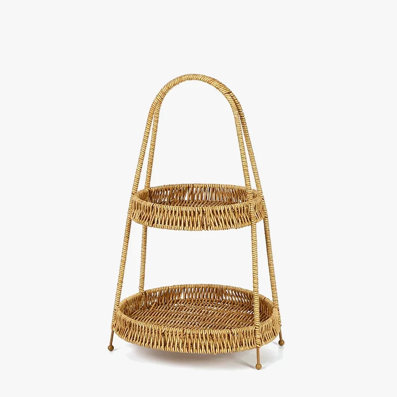 panier en bambou tissé à la main pour rangement et service