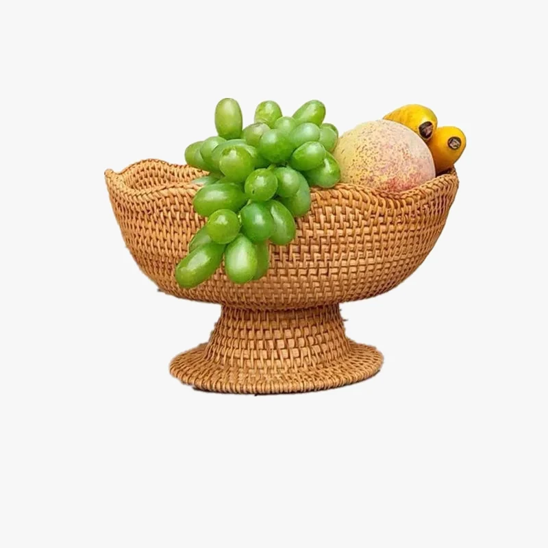 paniers à fruits en rotin pour rangement et décoration naturelle