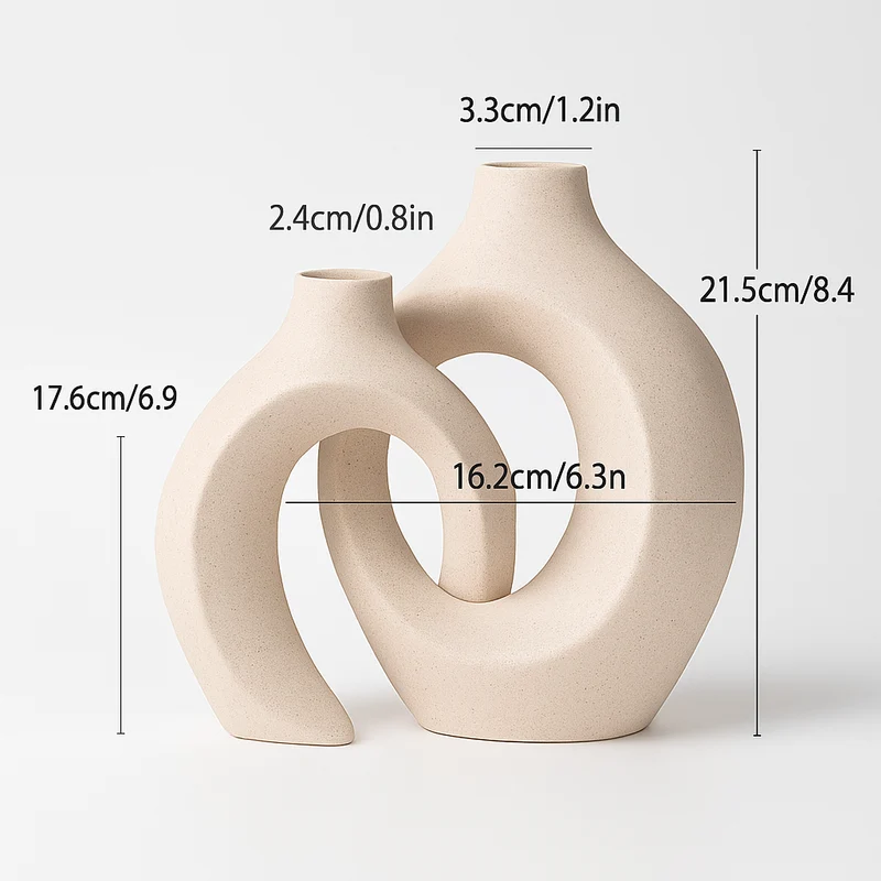 grand vase décoratif en céramique pour un intérieur moderne et élégant