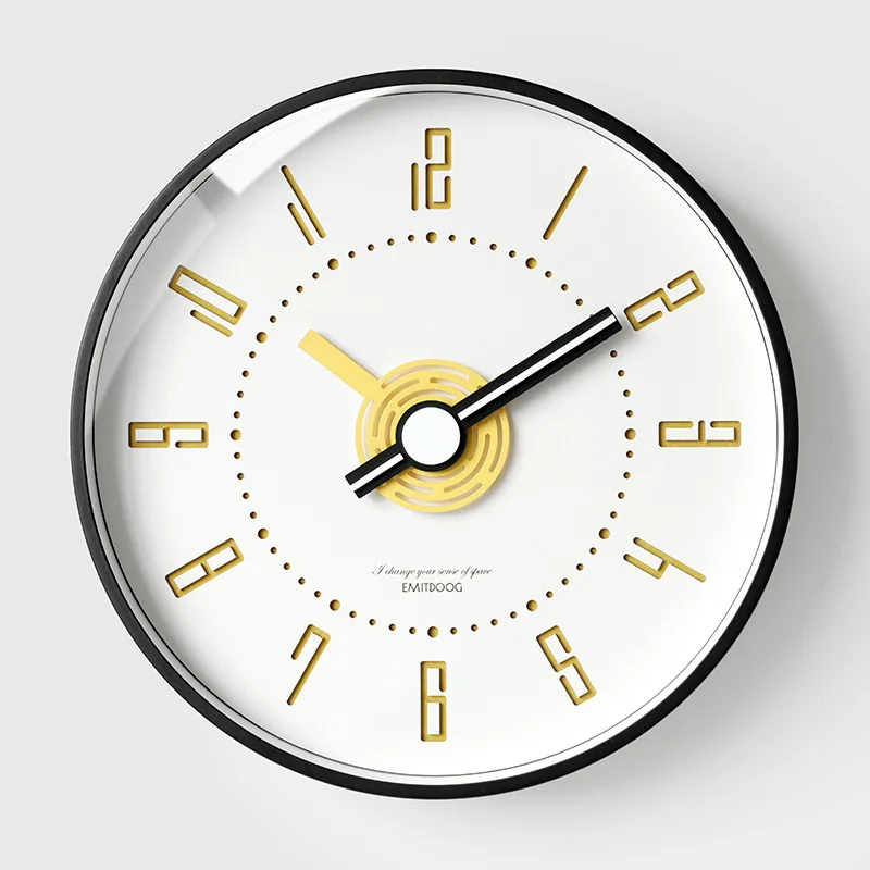 horloge murale créative à quartz silencieuse pour intérieur