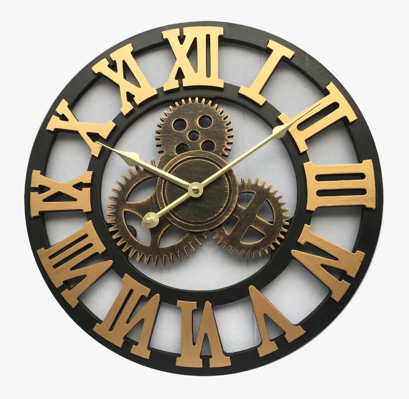 autocollants muraux rétro pour décoration horloge alarme tendance