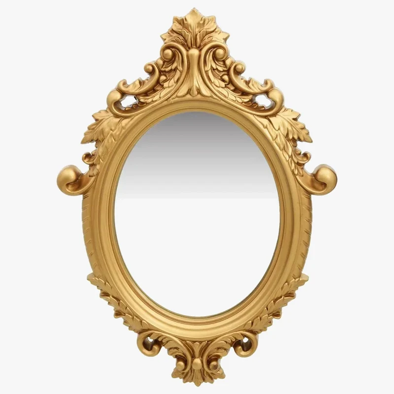 miroir mural style château doré pour décoration intérieure