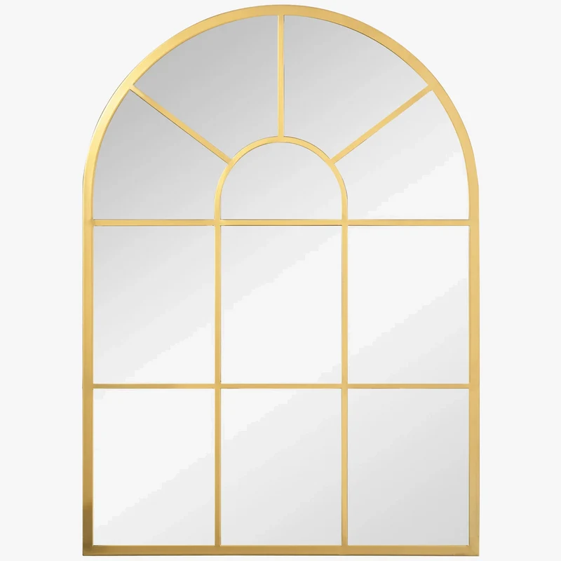 miroir décoratif mural en métal style moderne pour intérieur