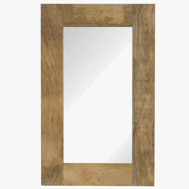miroir en bois de manguier massif pour décoration intérieure