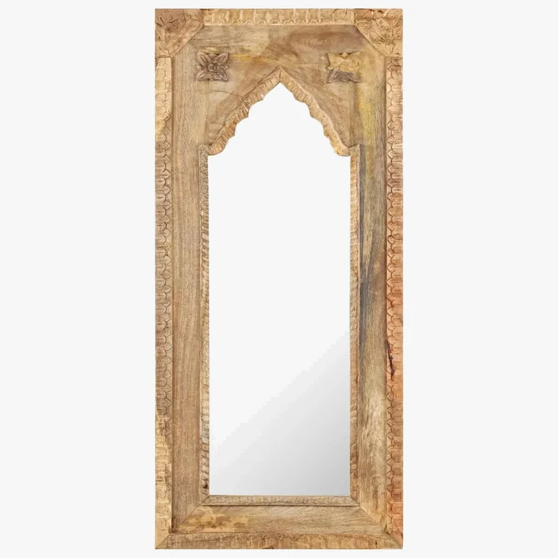 miroir en bois de manguier pour décoration intérieure moderne