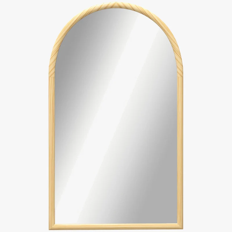 miroir mural en bois avec cadre de fenêtre élégant