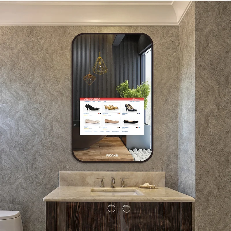 miroir intelligent tactile android avec écran led 2024