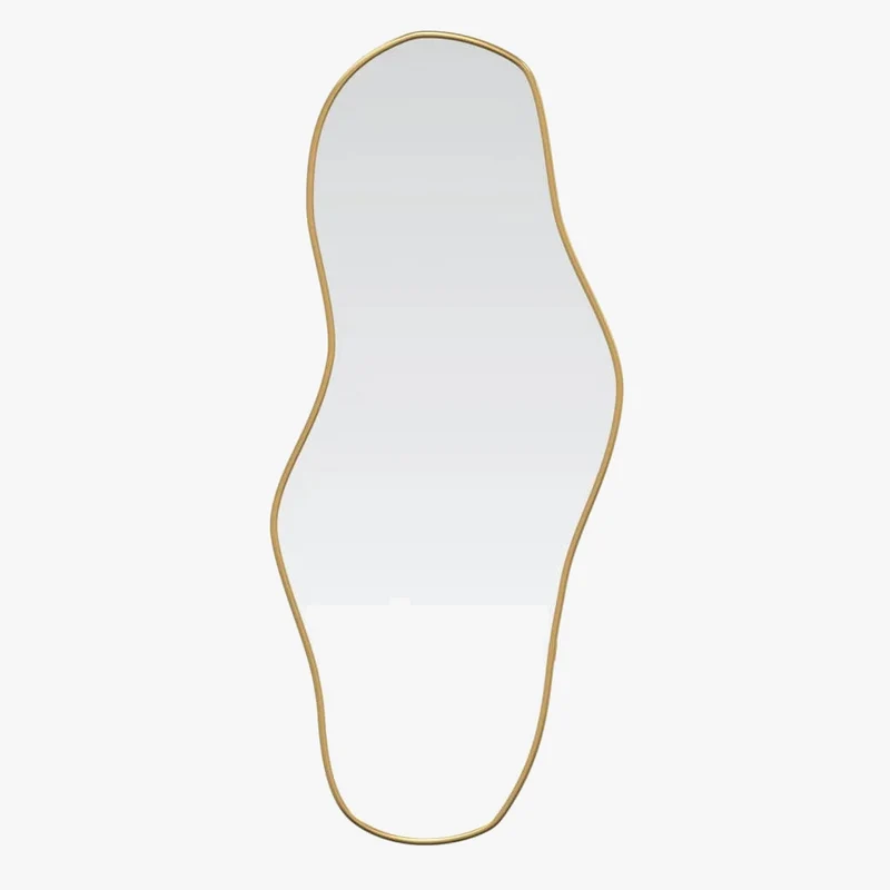 miroir mural élégant design doré pour décoration intérieure