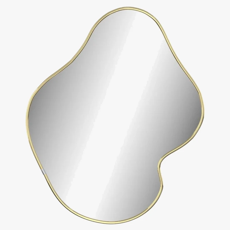 miroir mural élégant au design doré intemporel