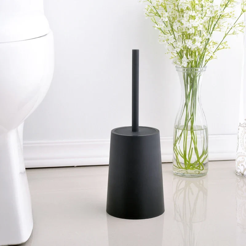 brosse de toilette moderne avec couvercle design élégant accessoires de nettoyage