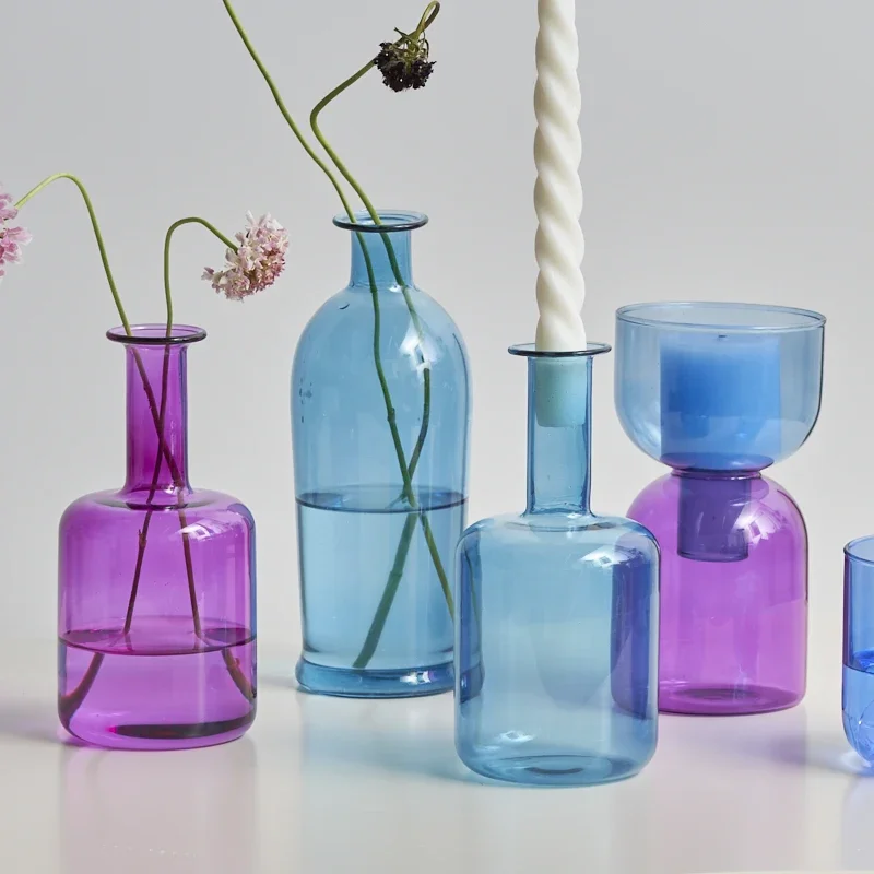 bougeoir en verre pour décoration de mariage et intérieur