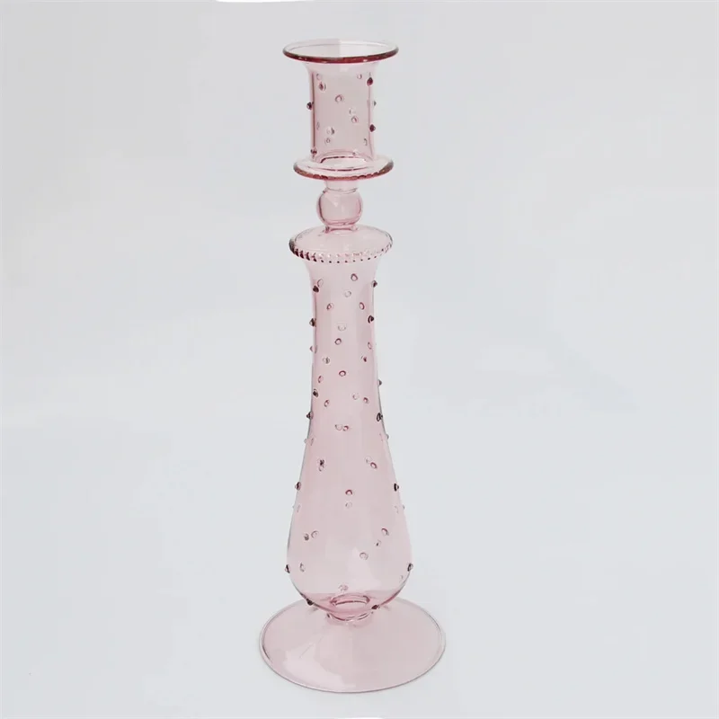 bougeoir en verre pour décoration de mariage et centre de table