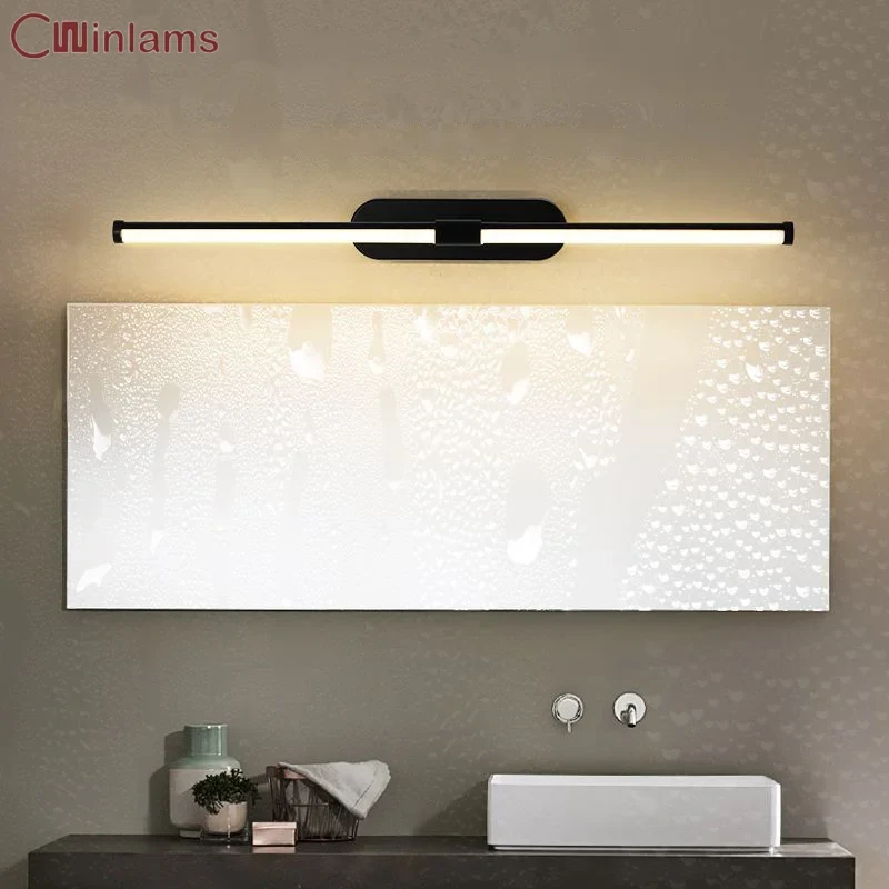 miroir cosmétique antibuée étanche avec éclairage led moderne