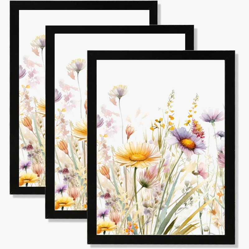 lot de 3 cadres photo modernes pour décoration murale