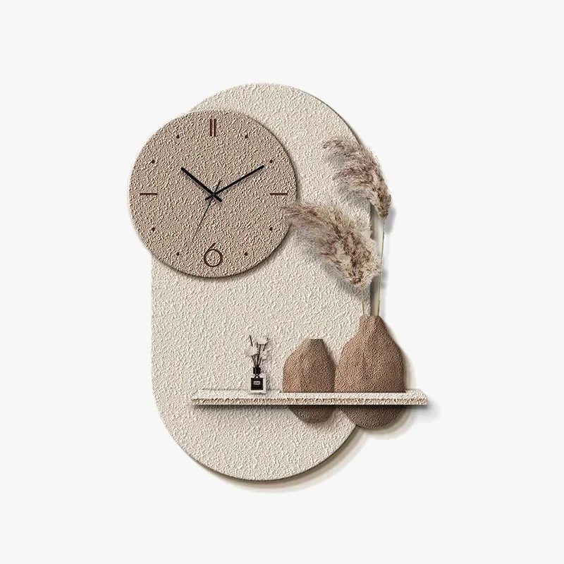 horloge murale décorative en grès design sensoriel avancé
