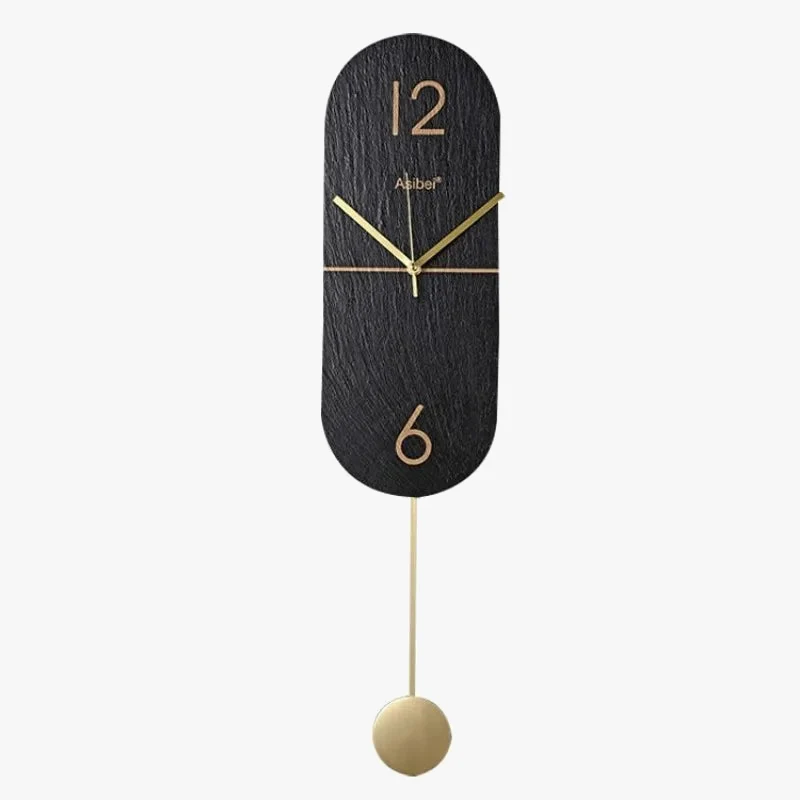 horloge murale en roche design moderne et silencieuse