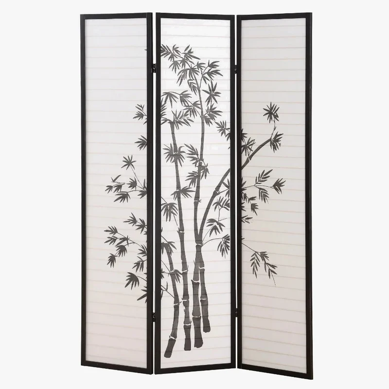 paravent oriental en trois panneaux pour décoration intérieure